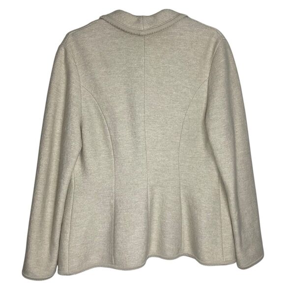 Vtg Geiger Cardigan Sweater Blazer Womens 40 Jacket Wool Linen Austria Cottage - Picture 2 of 16